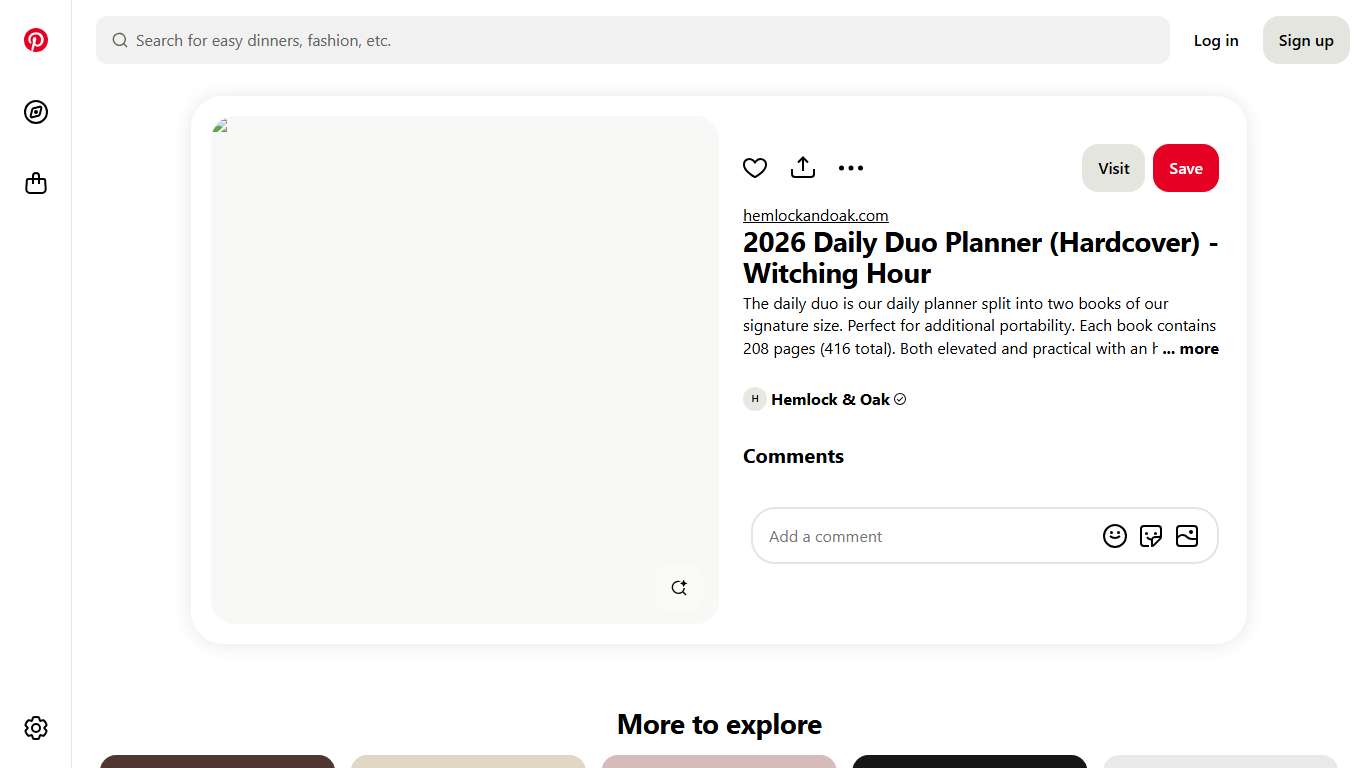 2026 Daily Duo Planner (Hardcover) - Witching Hour